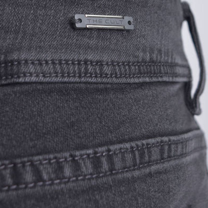 Pantalon denim semi pitillo Comfort stretch - PLOMO