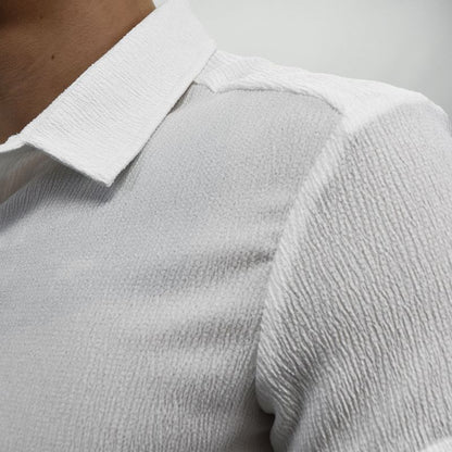 CAMISA MANGA CORTA  PERFECT FIT - BLANCO