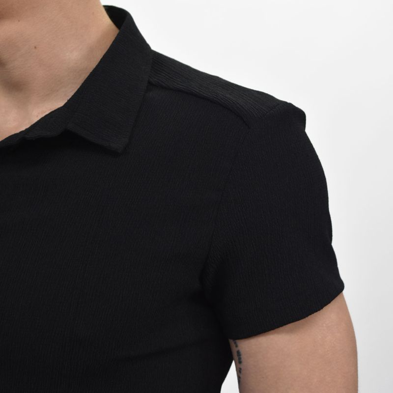 CAMISA MANGA CORTA  PERFECT FIT - NEGRO