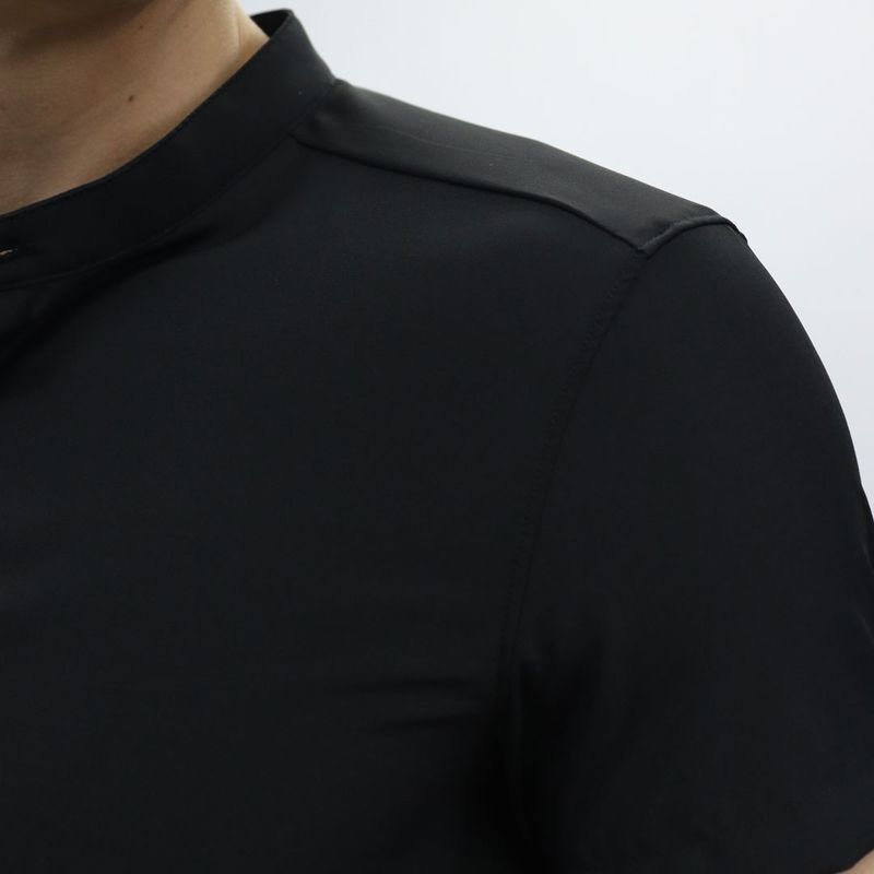 Camisa Manga Corta Cuello Neru Perfect Fit - NEGRO