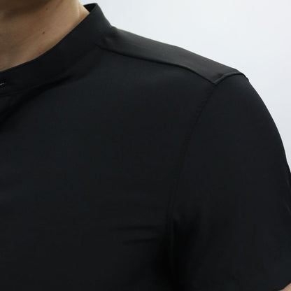 Camisa Manga Corta Cuello Neru Perfect Fit - NEGRO