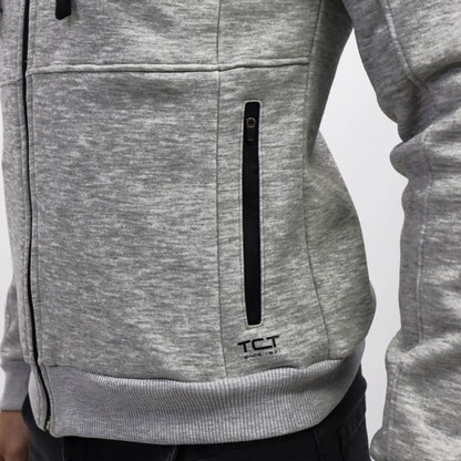 Hoodie afranelado con cierre en pechera Estilo urbano - MELANGE