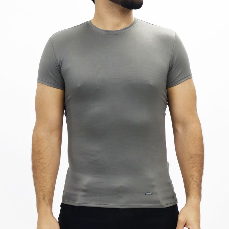 Crew neck short sleeve polo shirt Special microbrush fabric Perfect Fit - LEAD
