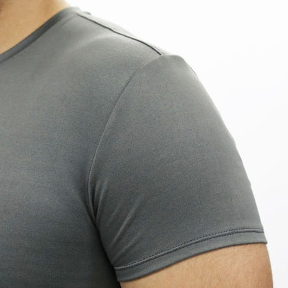 Crew neck short sleeve polo shirt Special microbrush fabric Perfect Fit - LEAD