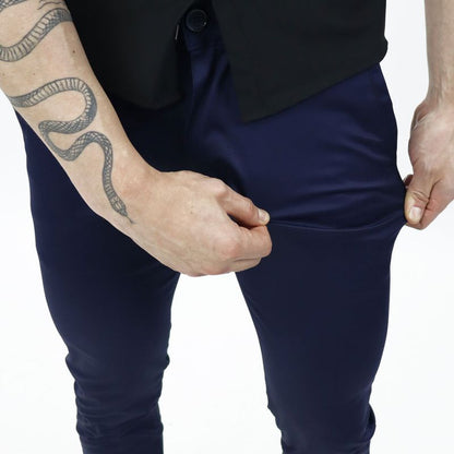 Pantalon semipitillo Perfect Fit satinado