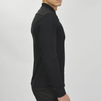 Super Flex Long Sleeve Nehru Collar Shirt