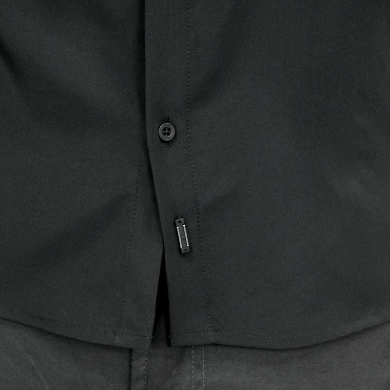 Super Flex Long Sleeve Nehru Collar Shirt