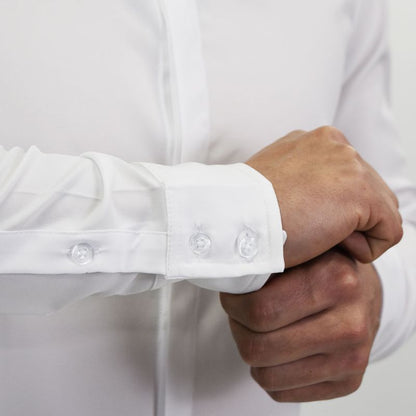 Super Flex Long Sleeve Nehru Collar Shirt