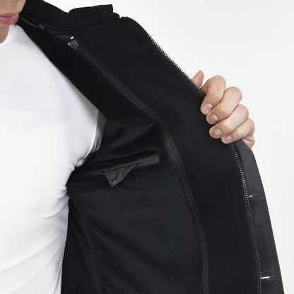 Satin blazer with removable Signature bib
