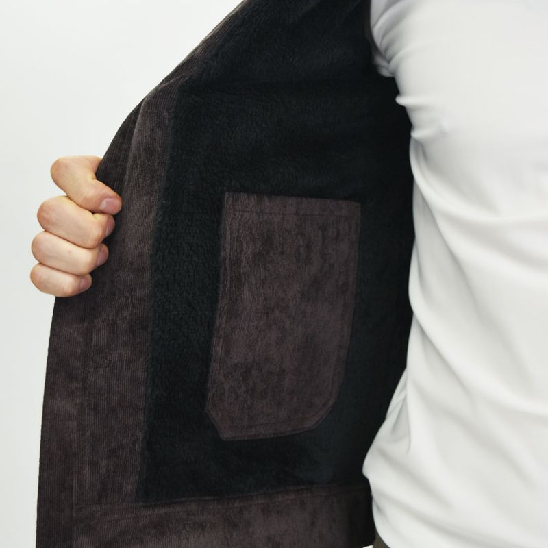 Casaca corduroy premium con forro afelpado