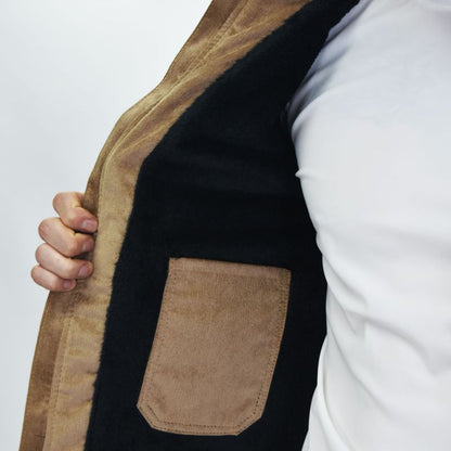 Casaca corduroy premium con forro afelpado