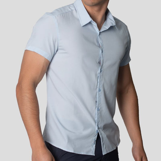 Camisa Minimal Manga Corta | Entalle Perfect Fit | Tejido especial - Super flex