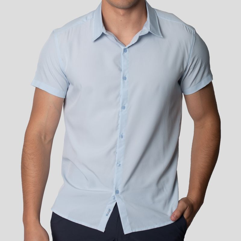 Minimal Short Sleeve Shirt | Perfect Fit | Special fabric - Super flex
