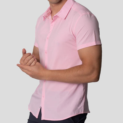 Minimal Short Sleeve Shirt | Perfect Fit | Special fabric - Super flex