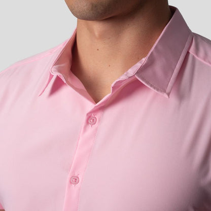 Minimal Short Sleeve Shirt | Perfect Fit | Special fabric - Super flex