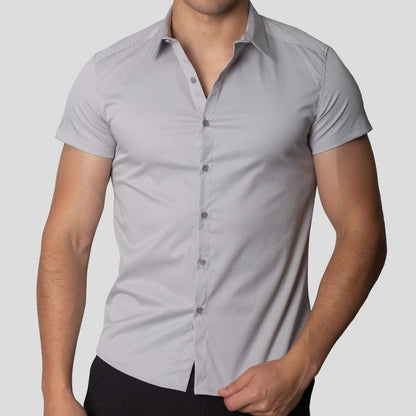 Short Sleeve Shirt | Perfect Fit | Linear Design