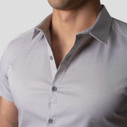 Short Sleeve Shirt | Perfect Fit | Linear Design