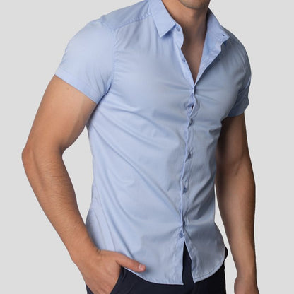 Short Sleeve Shirt | Perfect Fit | Linear Design