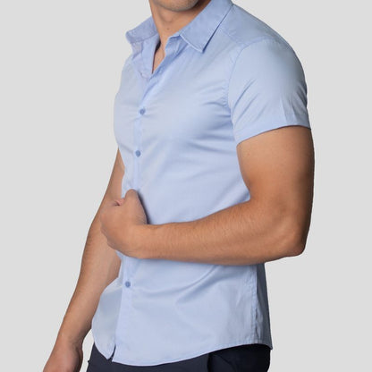 Short Sleeve Shirt | Perfect Fit | Linear Design
