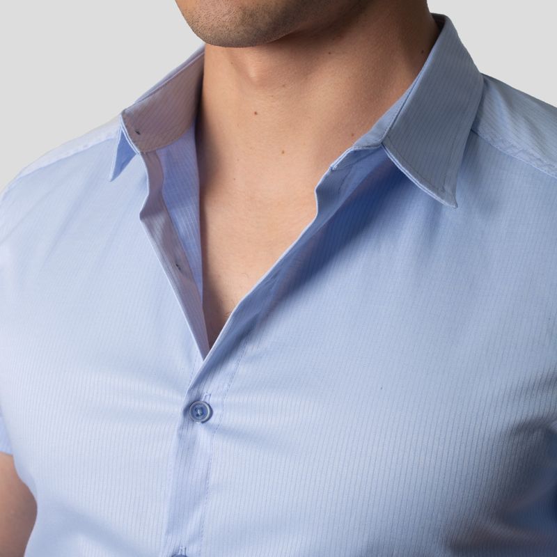 Short Sleeve Shirt | Perfect Fit | Linear Design