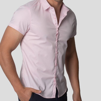 Short Sleeve Shirt | Perfect Fit | Linear Design