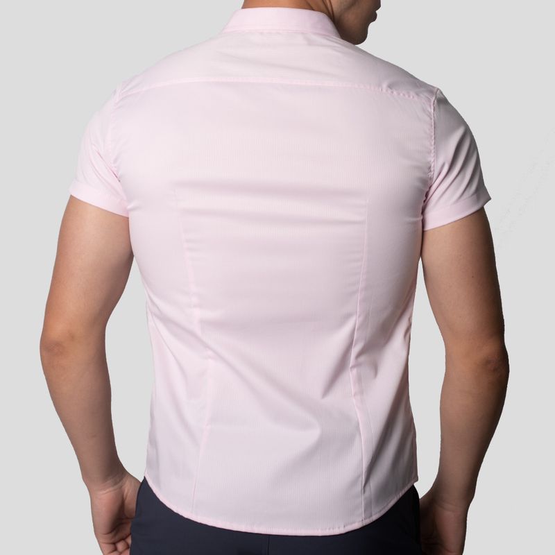 Short Sleeve Shirt | Perfect Fit | Linear Design