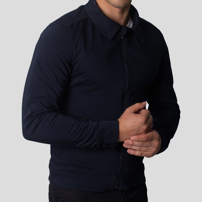 Casaca Semi Formal con Cuello Camisero | Perfect Fit | Super flex
