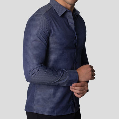 Suit Shirt | Perfect Fit | Mini Print Fabric – Wrinkle-resistant