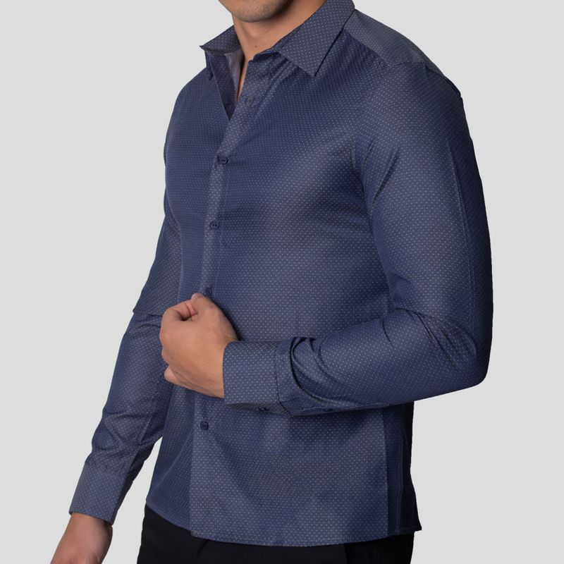 Suit Shirt | Perfect Fit | Mini Print Fabric – Wrinkle-resistant