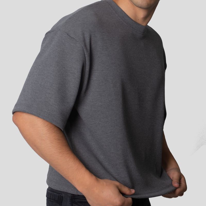 Polo Manga Corta | Boxy Fit | Tejido Especial Texturizado | Oversize