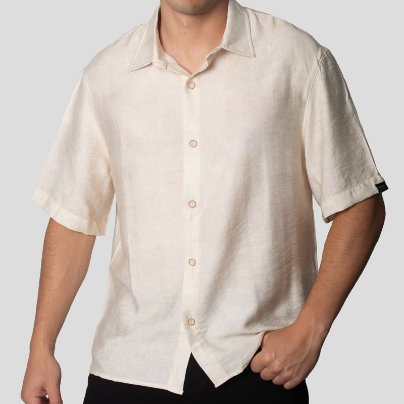 Shirt | Structured | Relax Fit | Oversized Earth Print Fabric