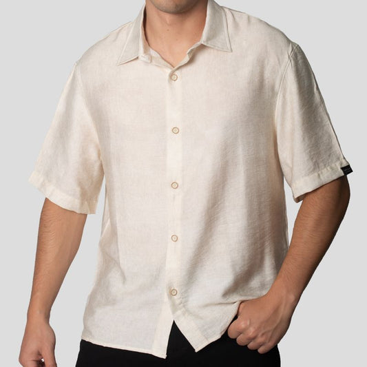 Shirt | Structured | Relax Fit | Oversized Earth Print Fabric