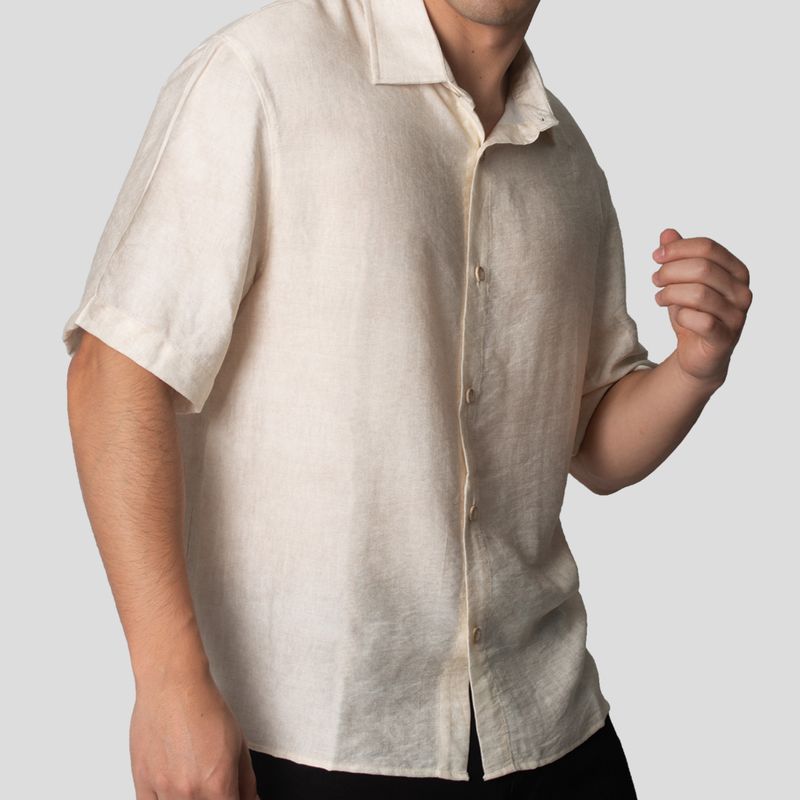 Shirt | Structured | Relax Fit | Oversized Earth Print Fabric