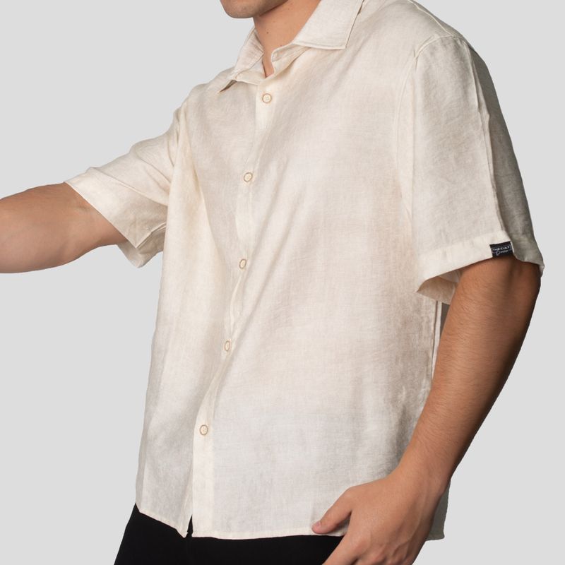 Shirt | Structured | Relax Fit | Oversized Earth Print Fabric