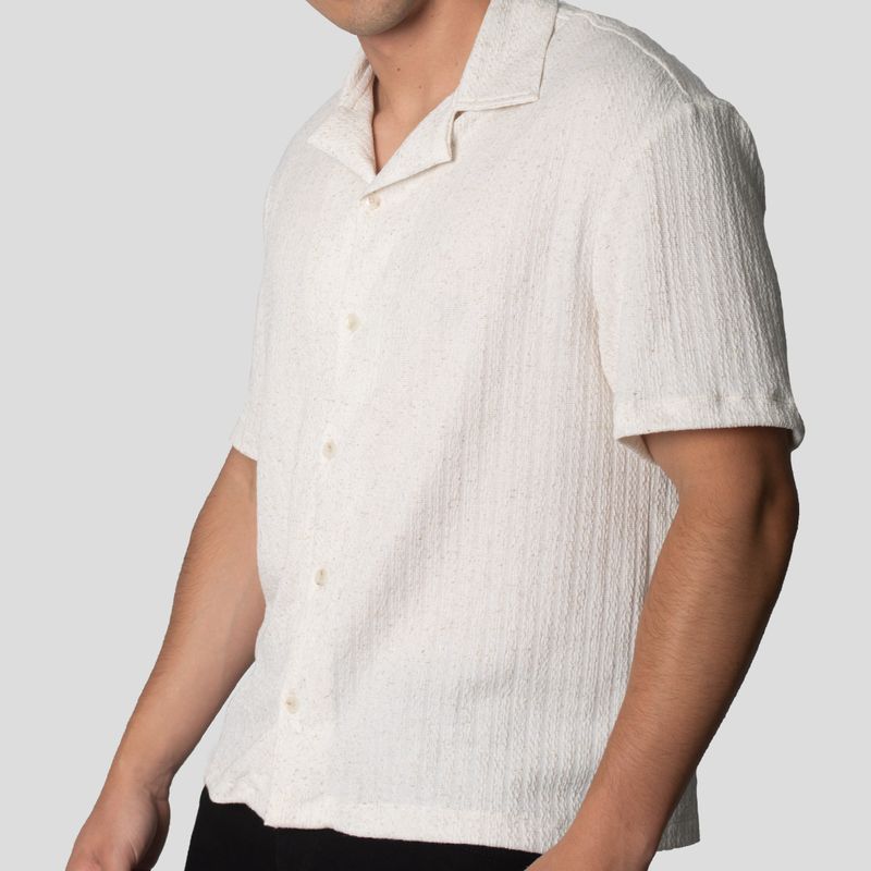 Camisa Bowling Relax Fit  Tejido especial - Super Flex  Oversize