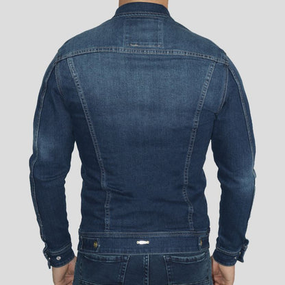 Casaca denim comfort con broches regulables | Estilo urbano | Perfect Fit