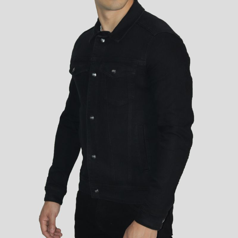 Casaca denim comfort con broches regulables | Estilo urbano | Perfect Fit