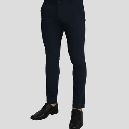 Semi-Slim Trousers | Special Anatomical Knit Fabric