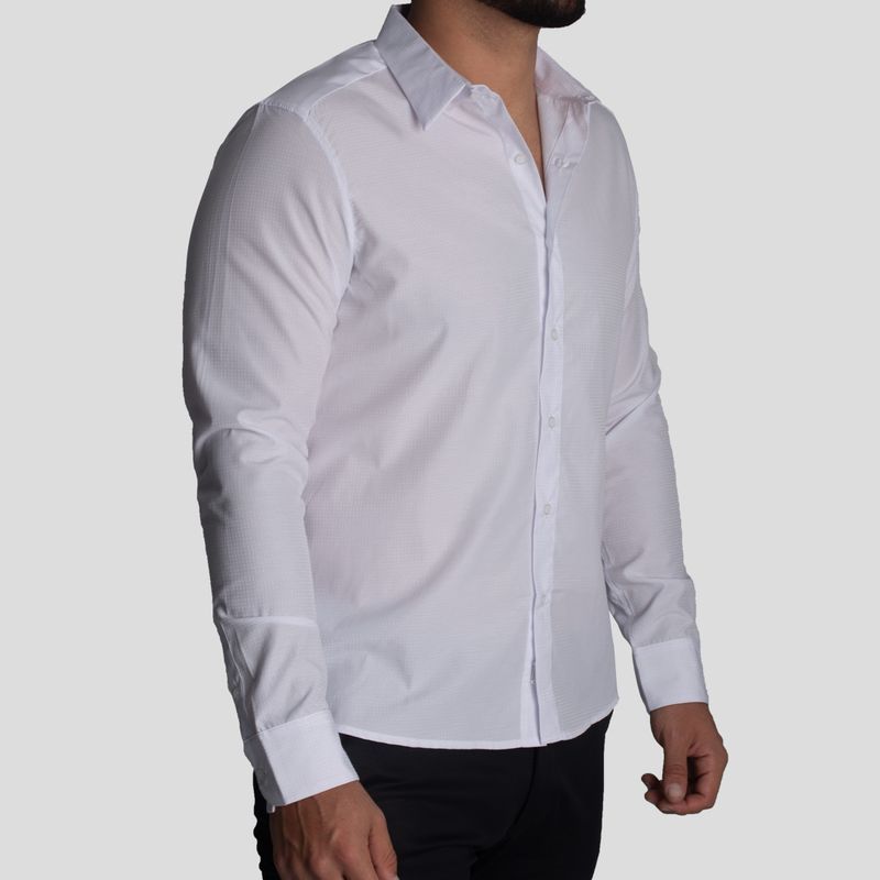 Suit Shirt | Perfect Fit | 3D Satin Dobby Fabric – Wrinkle-resistant