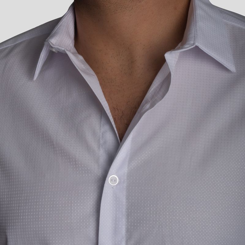 Suit Shirt | Perfect Fit | 3D Satin Dobby Fabric – Wrinkle-resistant