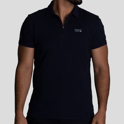 Polo Shirt with Zipper | Perfect Fit | Premium Printed Jersey Cotton