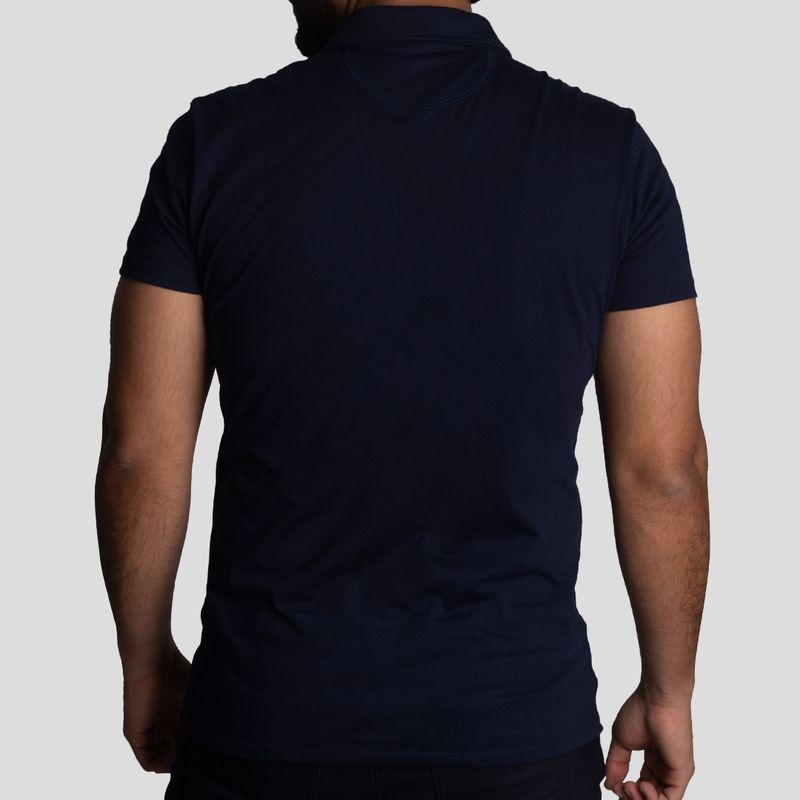 Polo Shirt with Zipper | Perfect Fit | Premium Printed Jersey Cotton