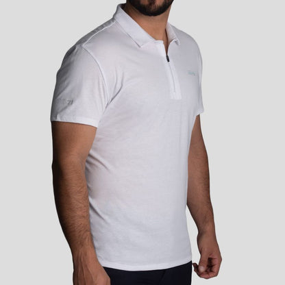 Polo Shirt with Zipper | Perfect Fit | Premium Printed Jersey Cotton