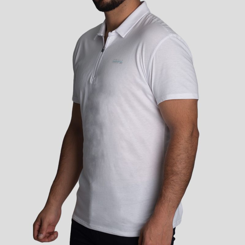Polo Shirt with Zipper | Perfect Fit | Premium Printed Jersey Cotton