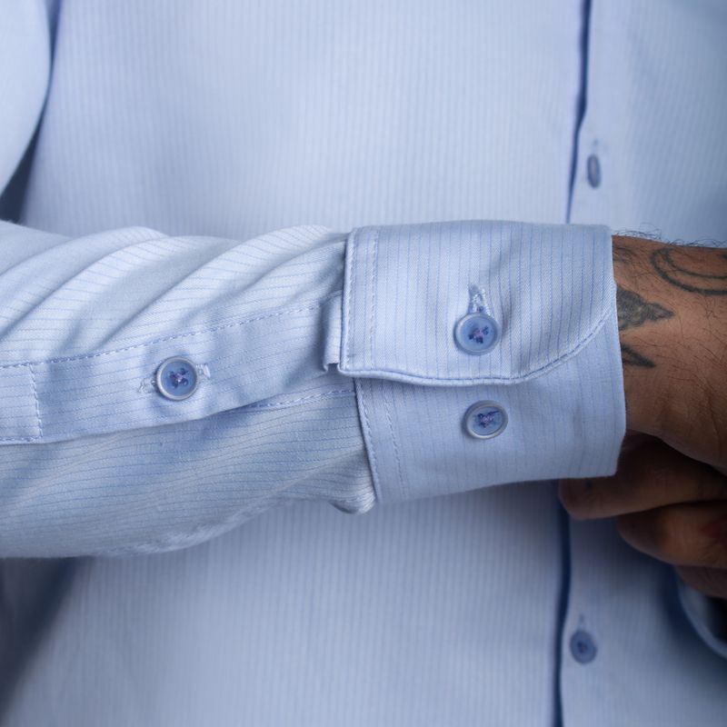 Suit Shirt | Perfect Fit | Linear Fabric Weave – Anti-Wrinkle