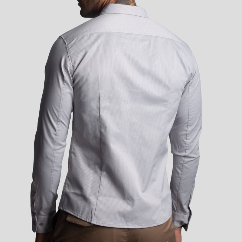 Suit Shirt | Perfect Fit | Linear Fabric Weave – Anti-Wrinkle