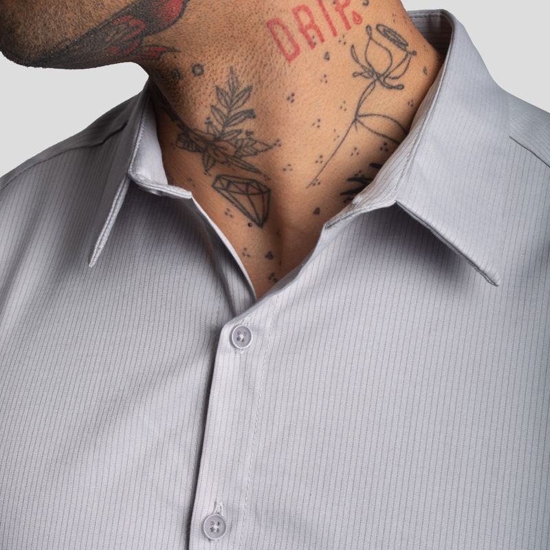 Suit Shirt | Perfect Fit | Linear Fabric Weave – Anti-Wrinkle