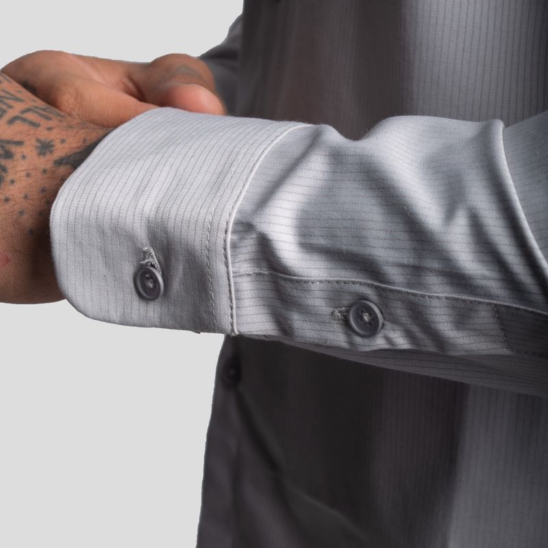 Suit Shirt | Perfect Fit | Linear Fabric Weave – Anti-Wrinkle