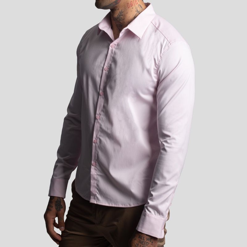 Suit Shirt | Perfect Fit | Linear Fabric Weave – Anti-Wrinkle