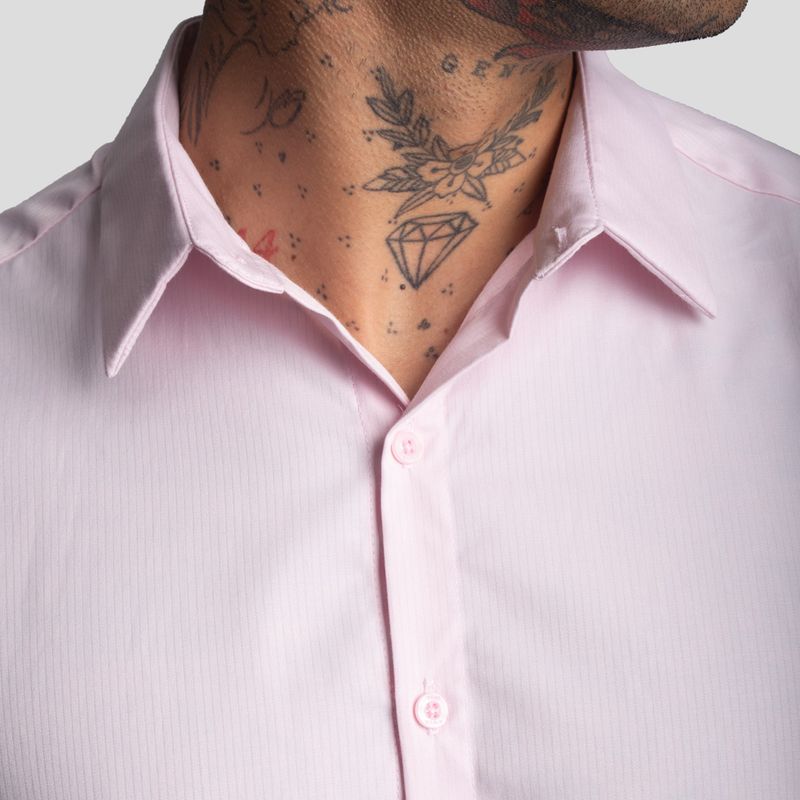 Suit Shirt | Perfect Fit | Linear Fabric Weave – Anti-Wrinkle